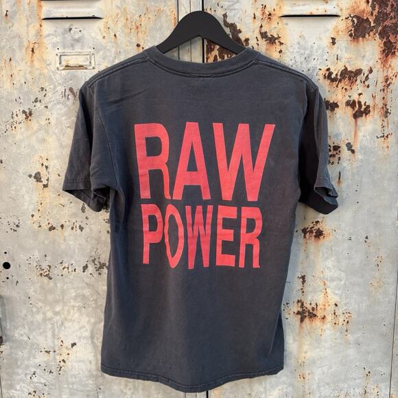 Vintage 2000s Iggy Pop Raw Power Punk The Stooges Black Band T Shirt Small - Picture 8 of 12